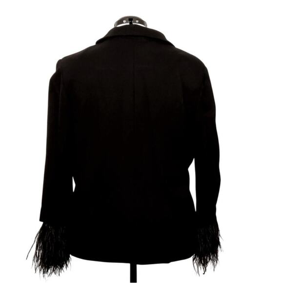 Chico's Feather Knit Black Jacket, Size 3 (16/18) - Picture 8 of 11